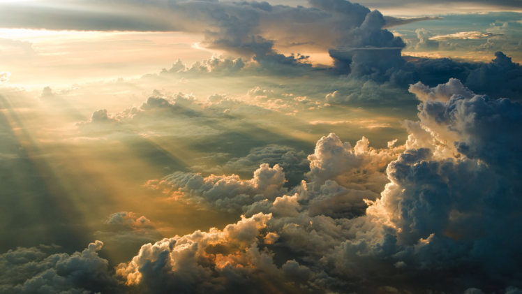 sun rays, Clouds HD Wallpaper Desktop Background