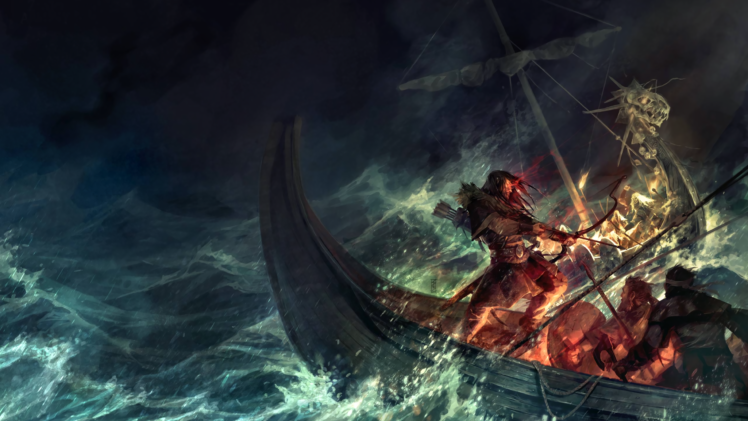boat, Battle, Sea HD Wallpaper Desktop Background