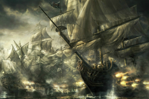 boat, War, Sea, Battle
