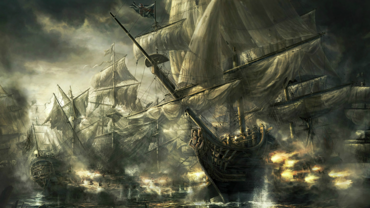 boat, War, Sea, Battle HD Wallpaper Desktop Background