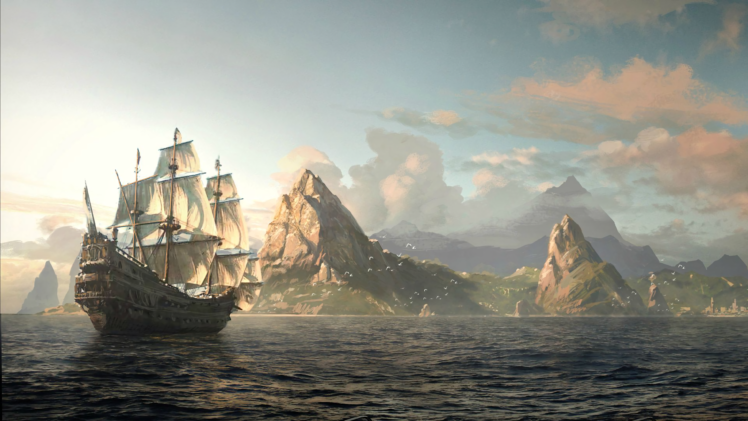 boat, Sea, Island HD Wallpaper Desktop Background