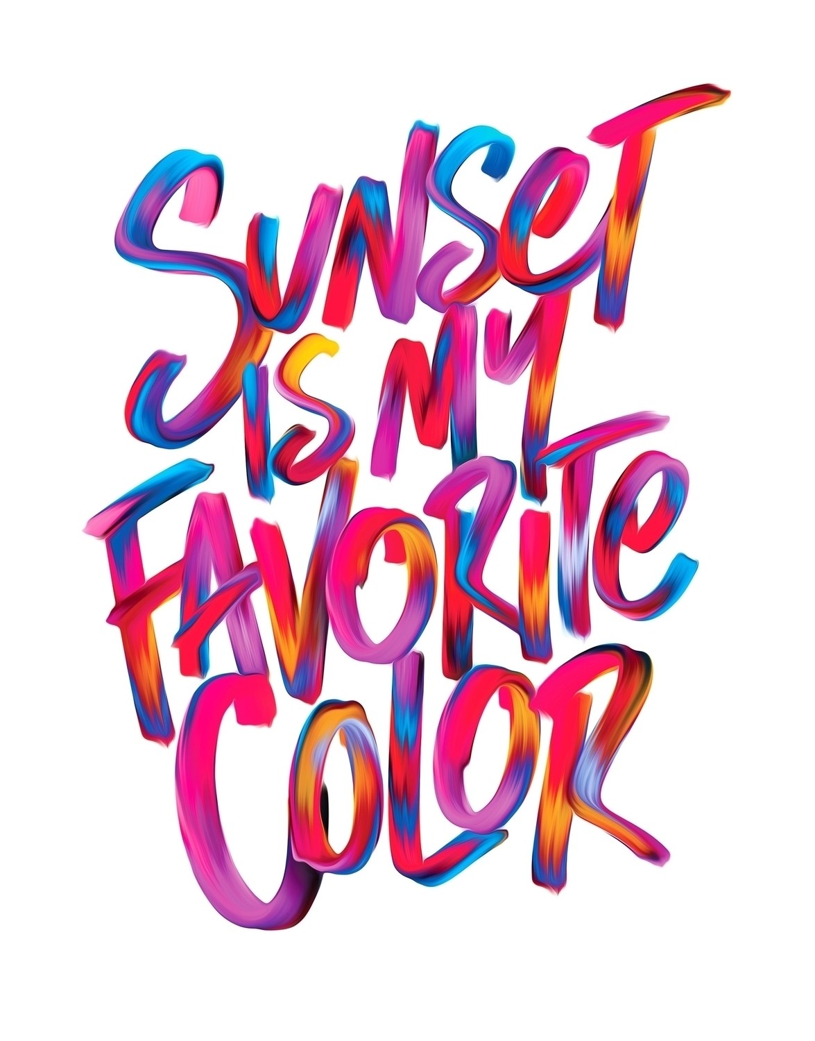 sunset, Colorful, Text Wallpaper