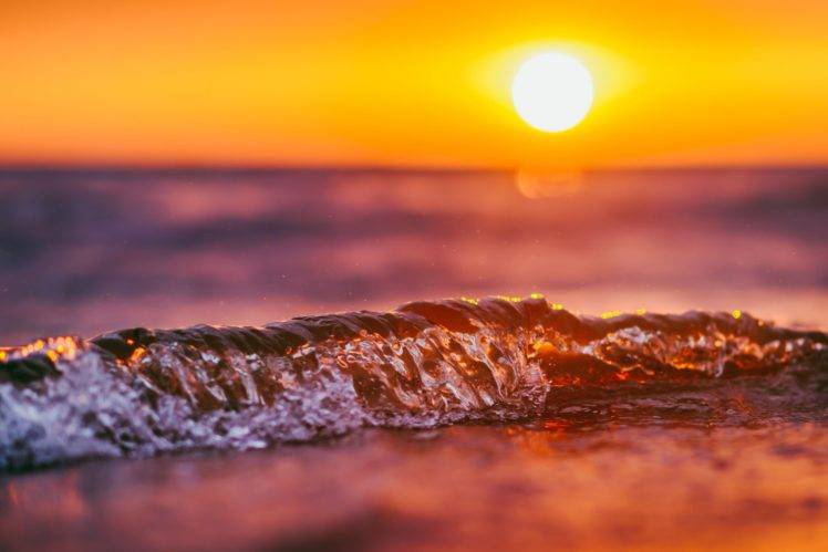 sea, Sun, Waves, Nature HD Wallpaper Desktop Background