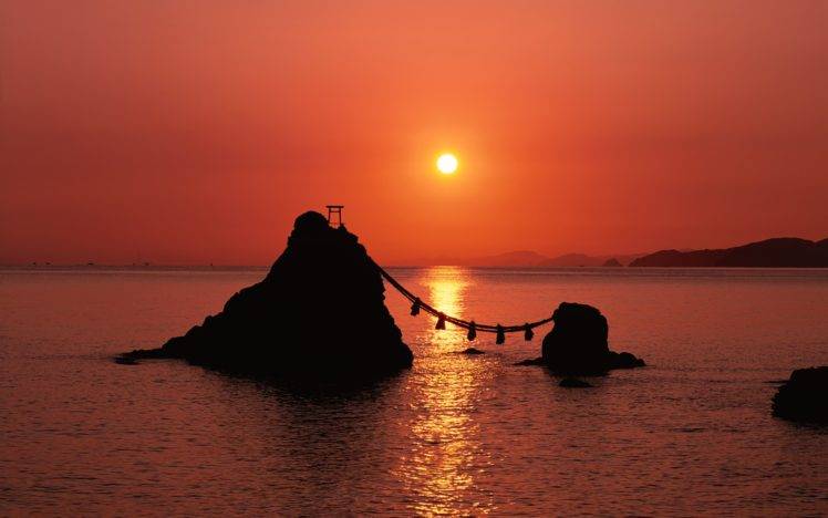 dusk, Japan, Sea HD Wallpaper Desktop Background