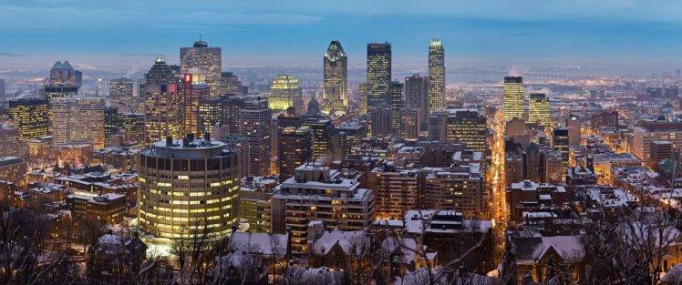 Montreal, City, Cityscape, Winter HD Wallpaper Desktop Background