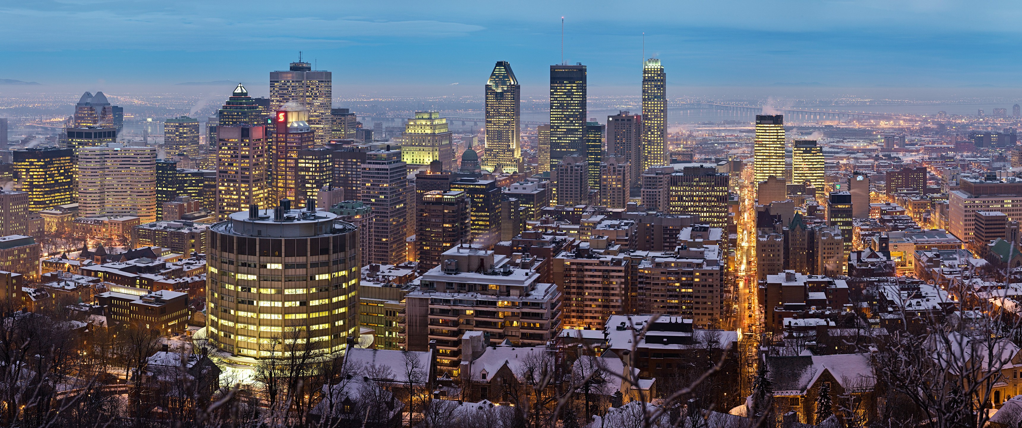 Montreal, City, Cityscape, Winter Wallpaper
