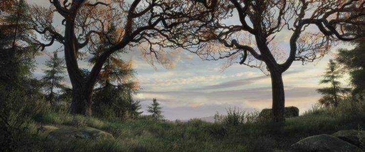 video games, Landscape, Trees, Sky, Grass HD Wallpaper Desktop Background