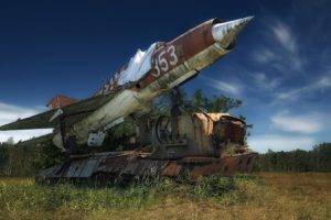 vehicle, Wreck, MiG 21, Military