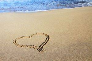 heart, Beach, Coast, Love, Sea, Romance, Romantic, Sand, Shapes, Shore, Water, Waves