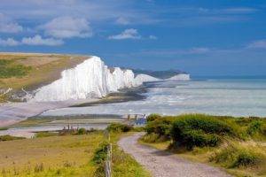 England, Cottage, Sea, Cliff, Cliffs of Dover