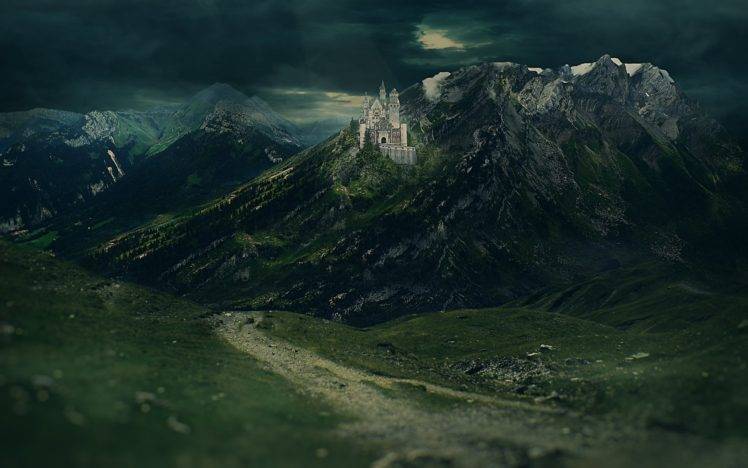 mountains, Forest, Sky HD Wallpaper Desktop Background