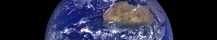 Earth, NASA, Space, Africa, Pacific Ocean, Clouds, Blue, Black, Brown HD Wallpaper Desktop Background