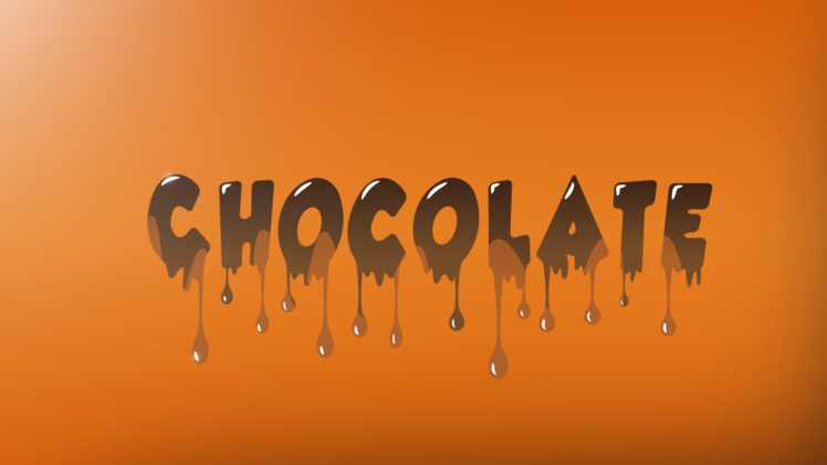 chocolate, IT design, Splashes, Lights, Orange, Spectrum, Materail design, Text, Waves HD Wallpaper Desktop Background