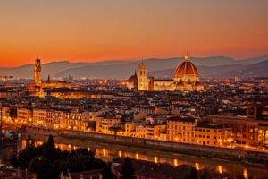 photography, Florence, Italy, Sunset