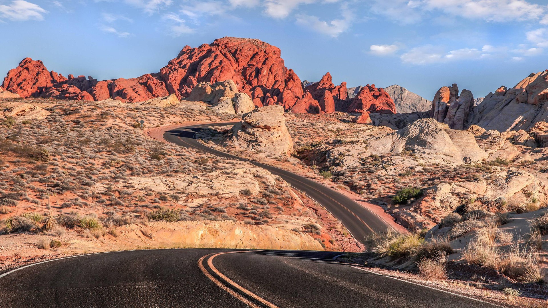 road, Desert, Nature Wallpaper