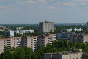 Pripyat, Panorama, City, Town, Ukraine, Nuclear, Chernobyl, Disaster, Building, Nature, Power plant, Sky, Ghost town, Accidents, Dangerous, Abandoned, Triple screen, Multiple display