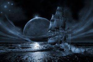 ghost ship, Sea