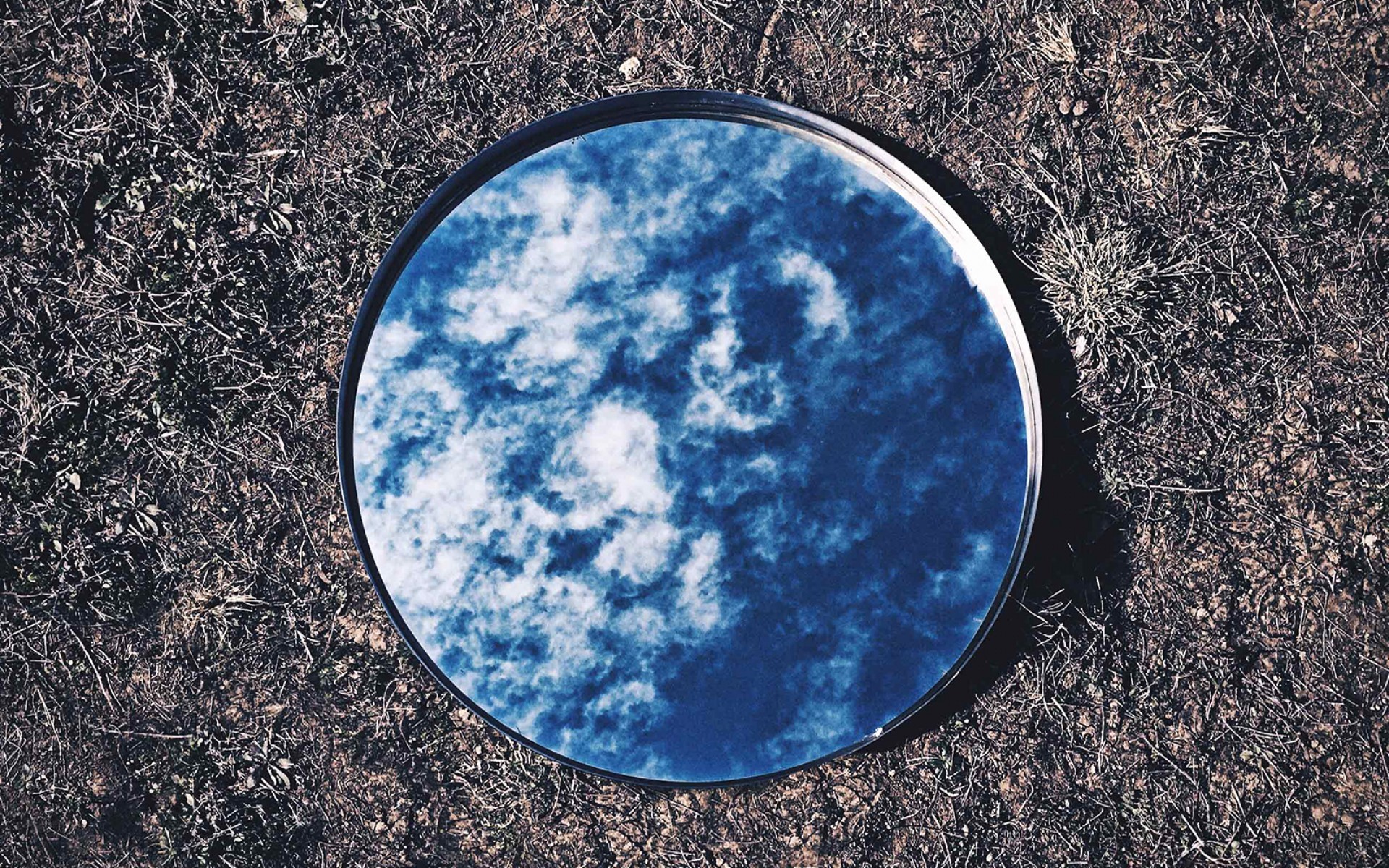 mirror, Ground, Sky, Reflections Wallpaper