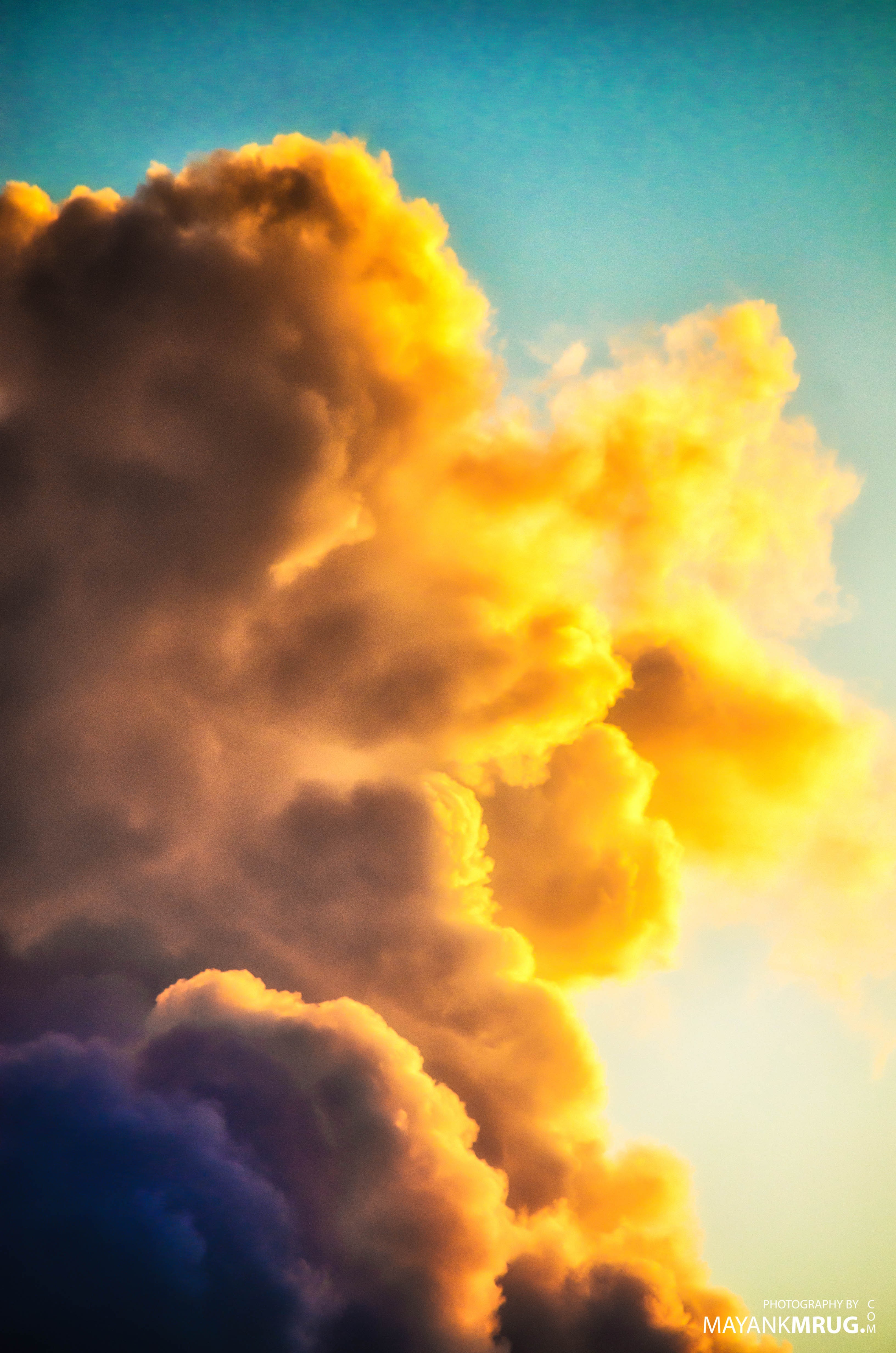 clouds, Sunset Wallpaper