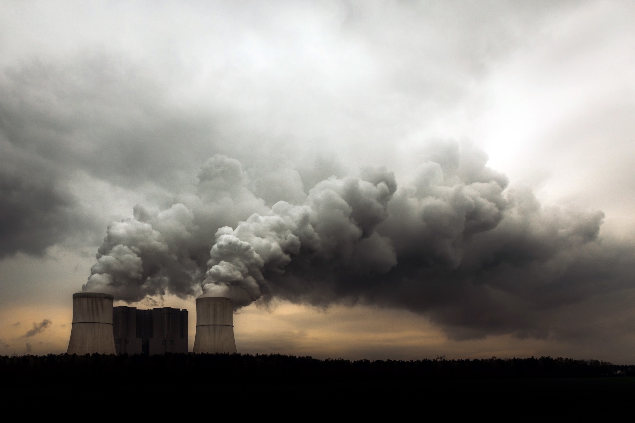 industrial, Smoke, Environment, Cooling towers, Nuclear, Clouds Wallpaper