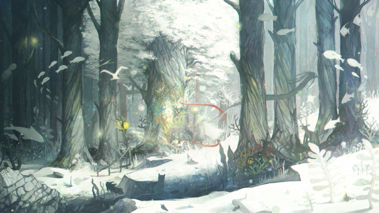 nature, Forest, Winter, Trees HD Wallpaper Desktop Background