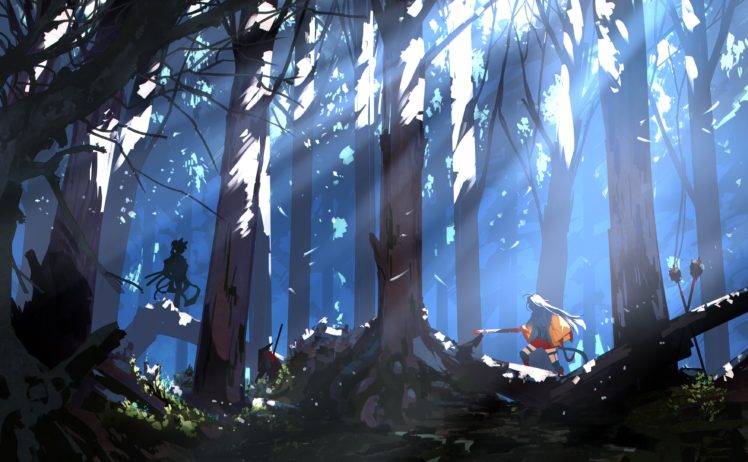forest, Silhouette HD Wallpaper Desktop Background