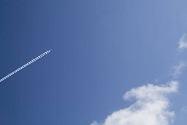 clear sky, Sky, Airplane, Clouds HD Wallpaper Desktop Background