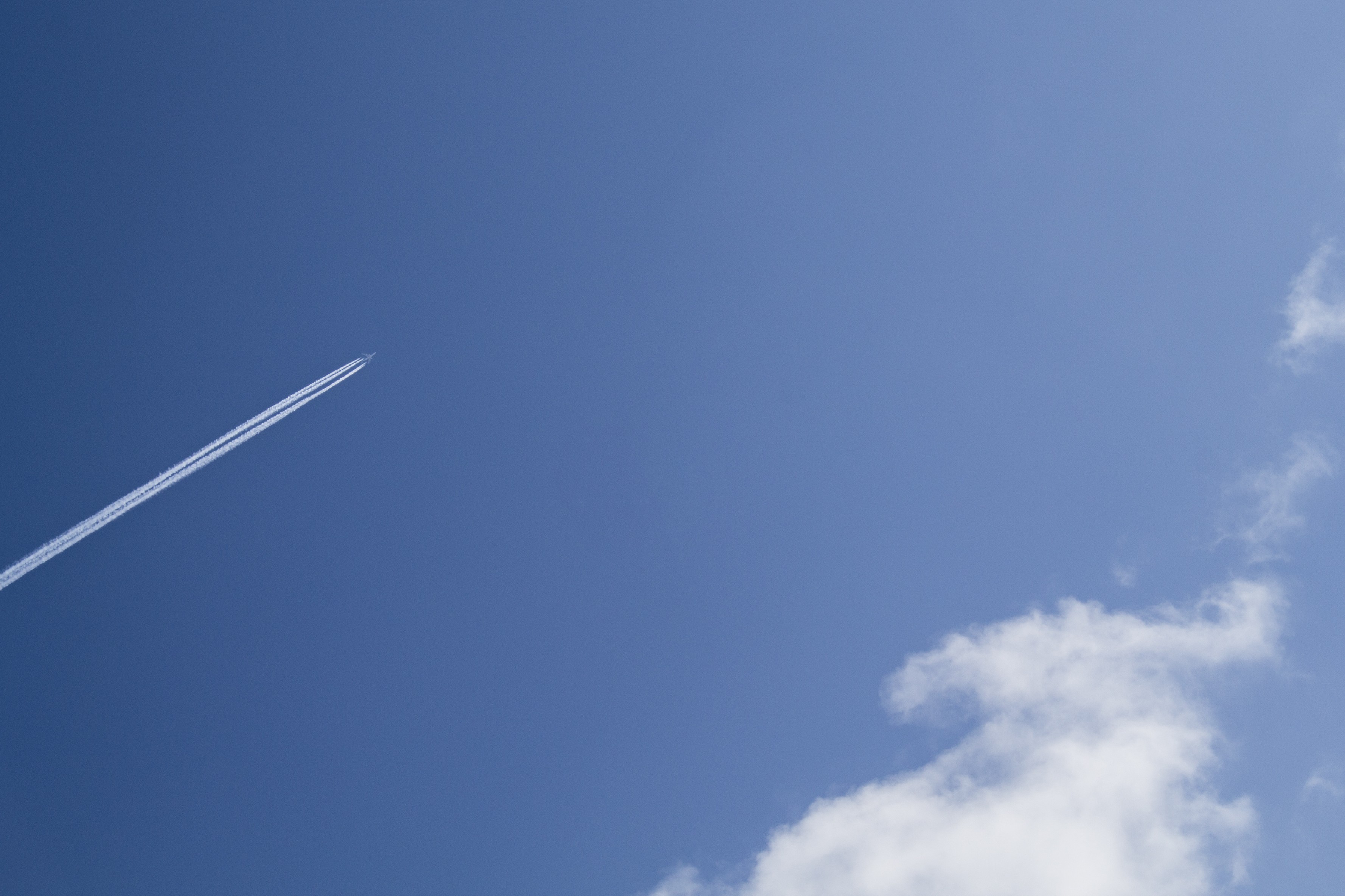 clear sky, Sky, Airplane, Clouds Wallpaper