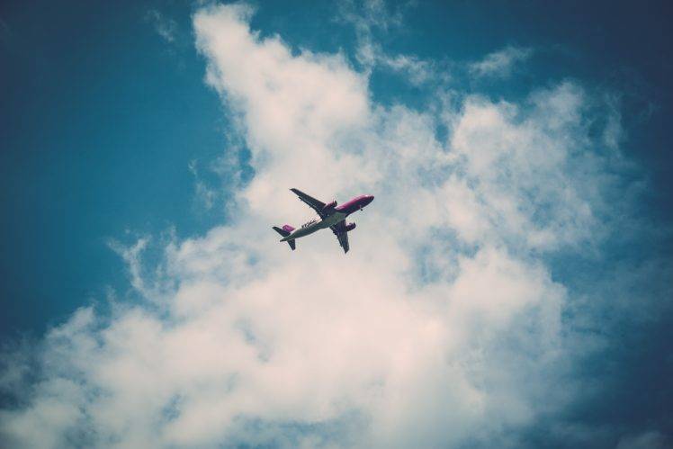 airplane, Sky, Clouds Wallpapers HD / Desktop and Mobile Backgrounds