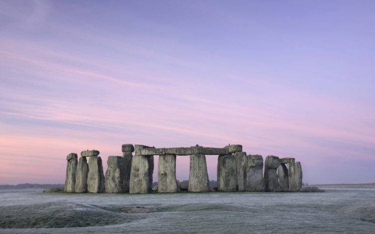 Stonehenge, Sky, Frost HD Wallpaper Desktop Background