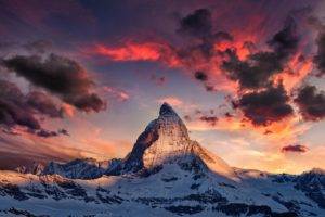 nature, Mountains, Alps, Matterhorn