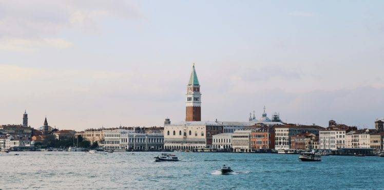 skyline, Architecture, Sea, Cityscape, Boat, Venice HD Wallpaper Desktop Background