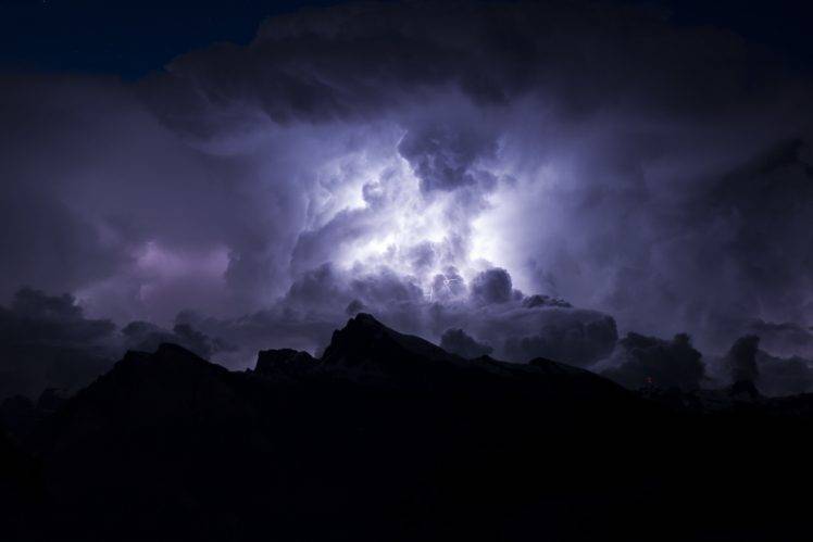 nature, Storm, Lightning HD Wallpaper Desktop Background