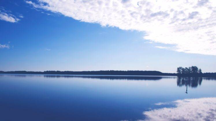 lake, Sky, Clouds, Water, Blue HD Wallpaper Desktop Background