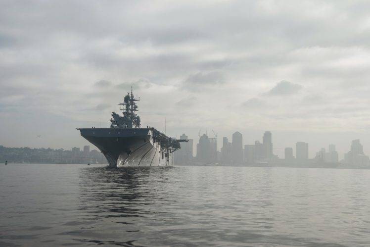 uss makin island, Military, San Diego, Ship HD Wallpaper Desktop Background