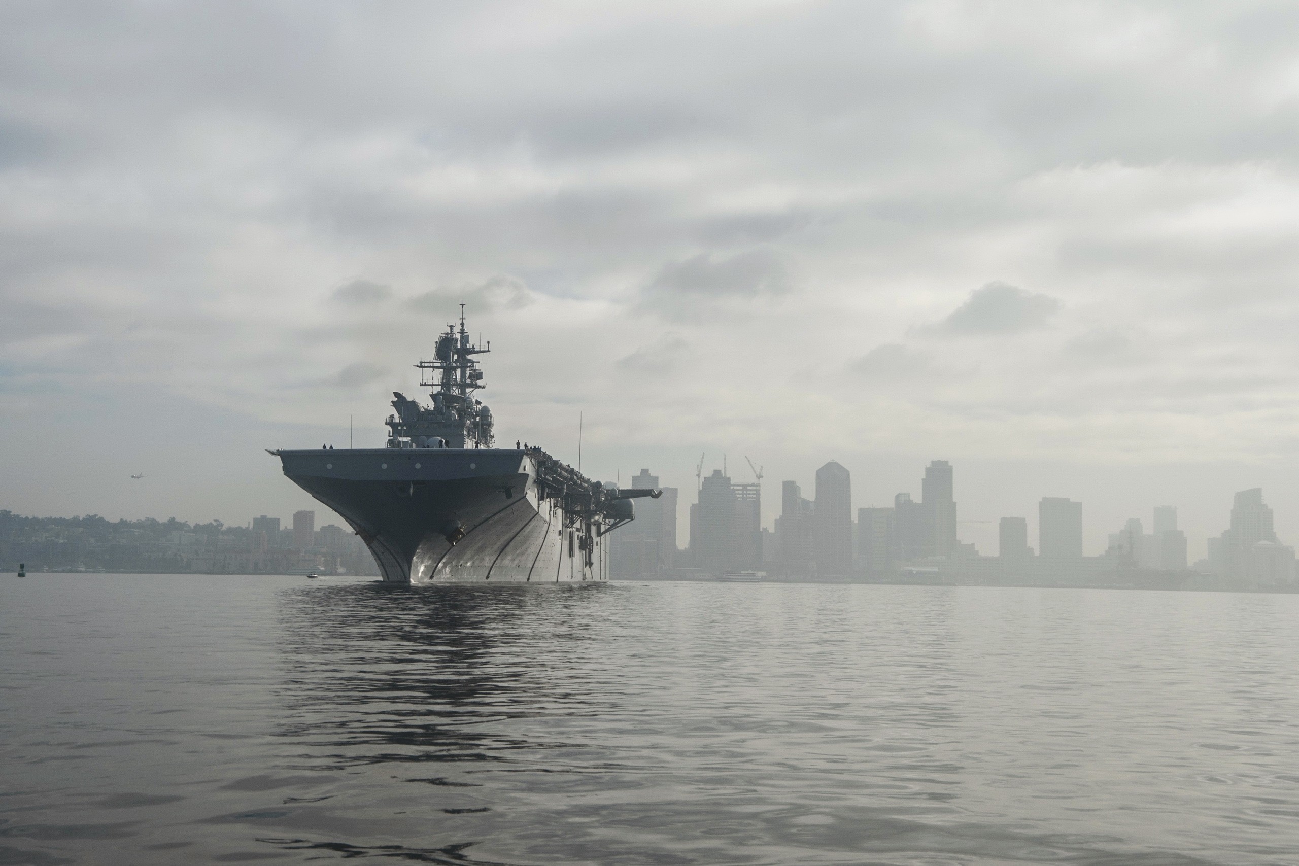 uss makin island, Military, San Diego, Ship Wallpaper