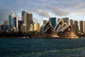 Sydney, Australia, Sydney Opera House, City, Skyscraper, Sea