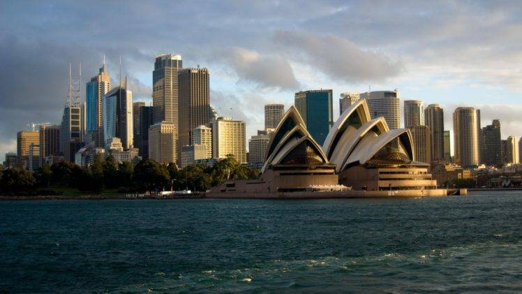 Sydney, Australia, Sydney Opera House, City, Skyscraper, Sea HD Wallpaper Desktop Background