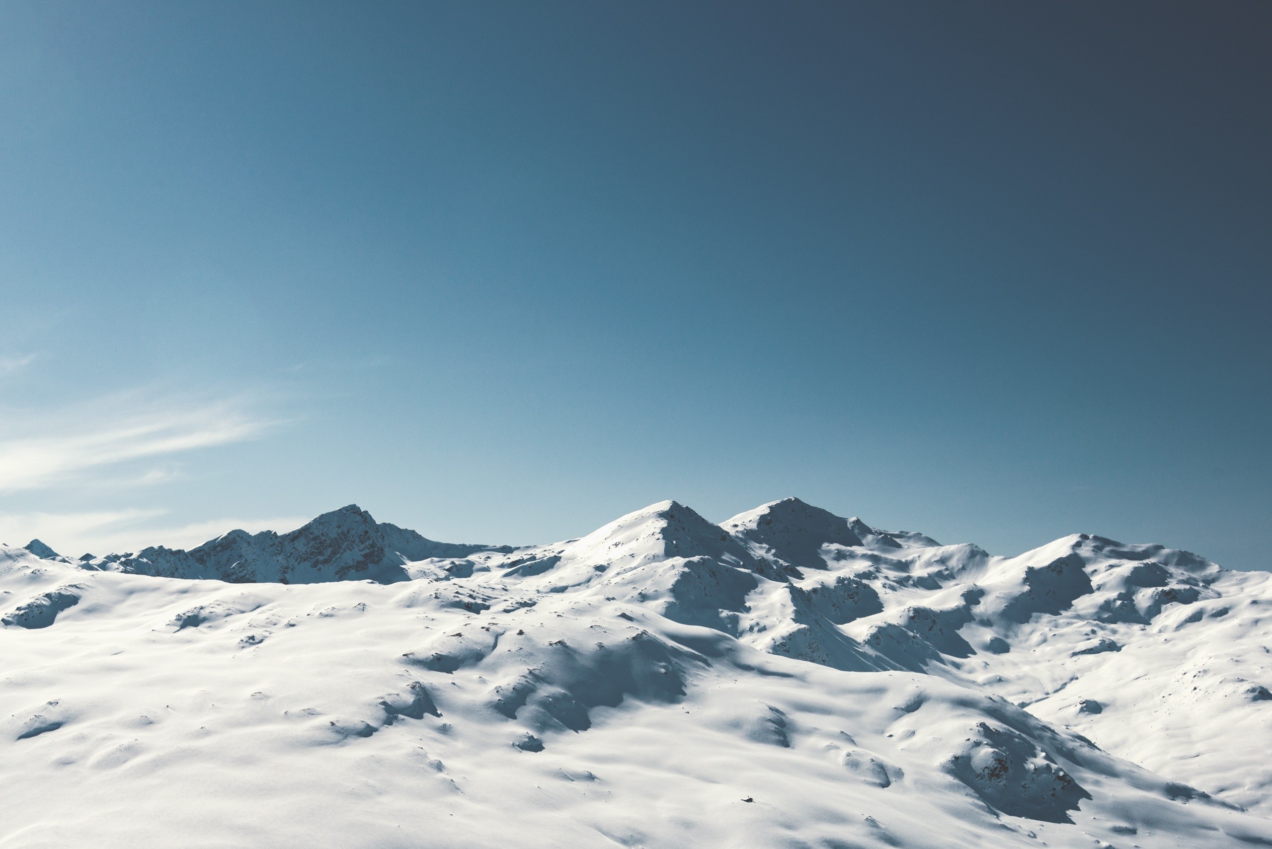 nature, Mountains, Snow, Winter Wallpaper