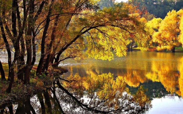 fall, Nature, Lake HD Wallpaper Desktop Background