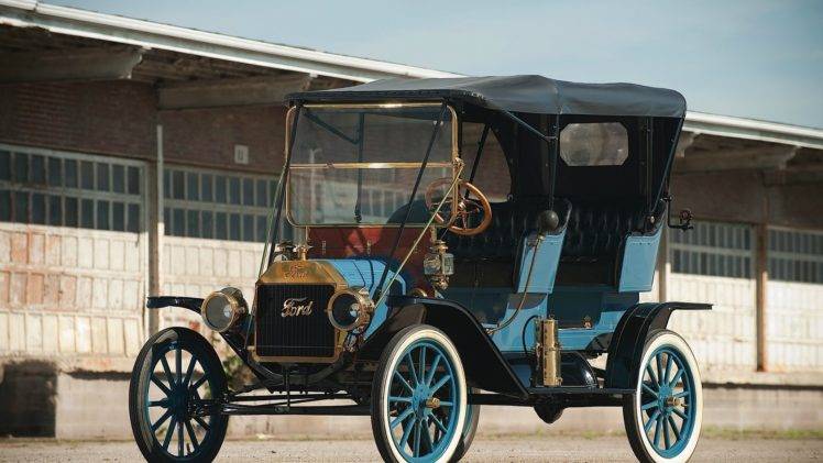 Ford, Model t, Vintage, Oldtimer, Vehicle, Blue cars HD Wallpaper Desktop Background