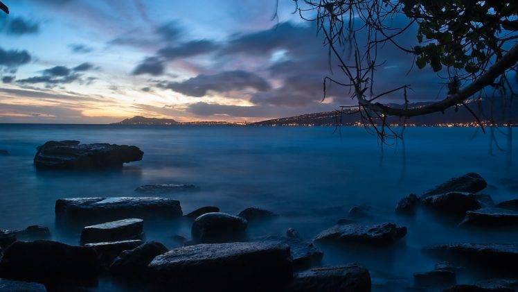 nature, Shore, Coast, Sunset HD Wallpaper Desktop Background