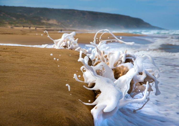 beach, Sand, Sea, Nature, Water HD Wallpaper Desktop Background