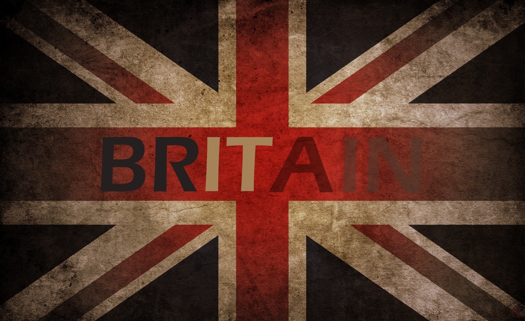 The Island, UK, Battle of Britain, Flag, Cross, Typography, Digital art Wallpaper
