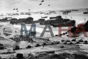 war, World War II, Military, Beach, Typography, Selective coloring, Digital art