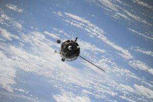 satellite, Clouds, Space, Soyuz