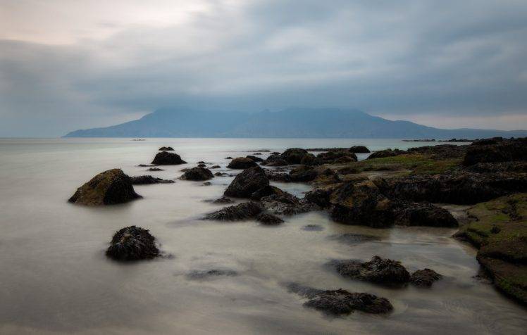 photography, Mountains, Rocks, Sea HD Wallpaper Desktop Background