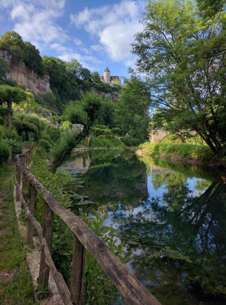 nature, River, Creeks, Castle, Sky, Wood, Trees HD Wallpaper Desktop Background
