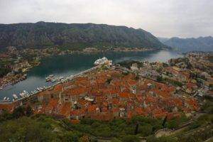 Kotor (town), Montenegro, City, Sea, River, Cliff, Ship, Cruise ship, Dock
