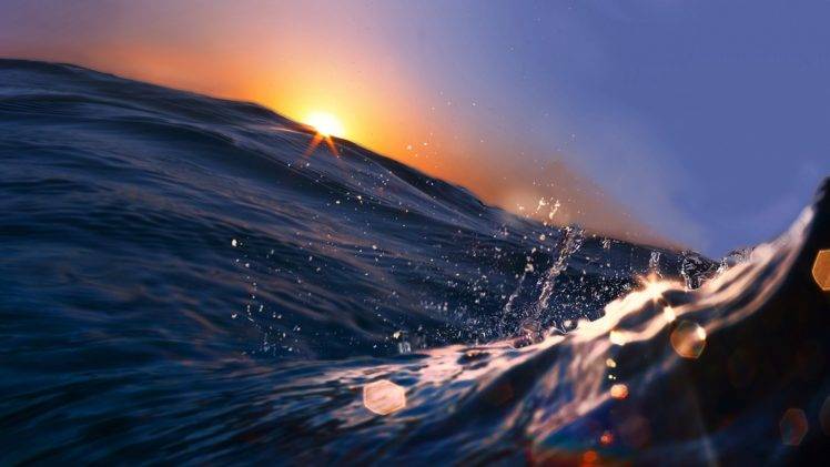 water, Waves, Sun, Sea, Sunlight HD Wallpaper Desktop Background